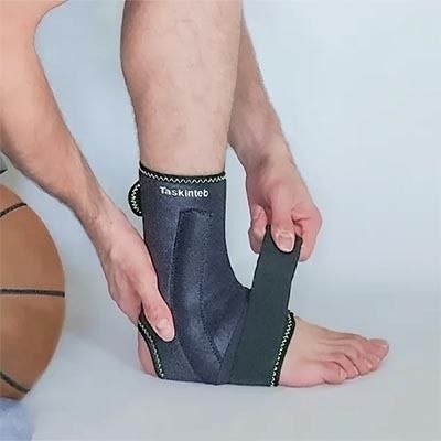 قوزک بند نئوپرن فنردار با کش ساپورت برند تسکین طب